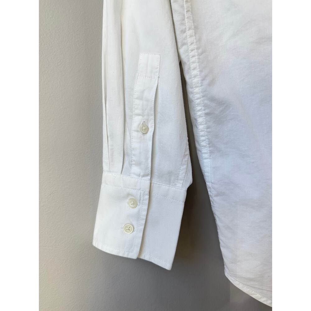 Everlane Size 0 Relaxed Button Up Poplin Shirt White 100% Cotton - Picture 6 of 8